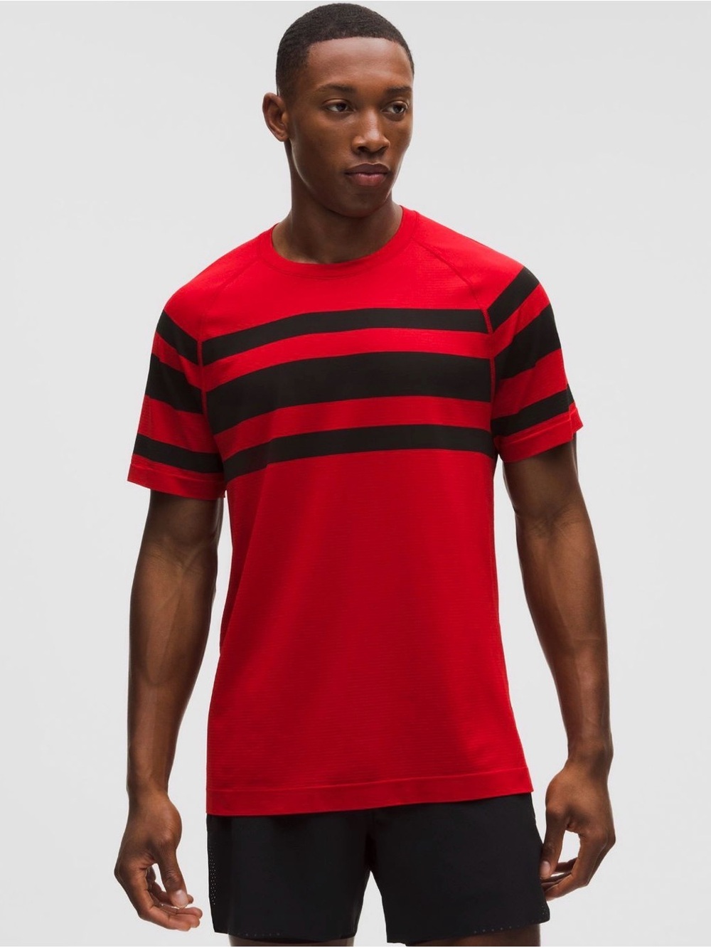 NWT: $78 LULULEMON Metal Vent Tech Short-Sleeve Shirt, Size Large, League Stripe
